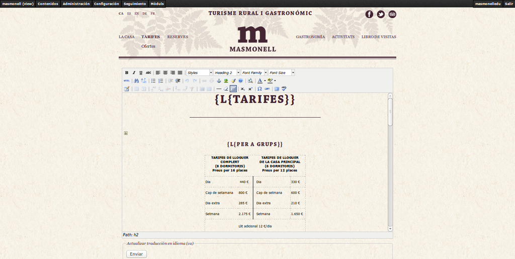 editor de contenido
