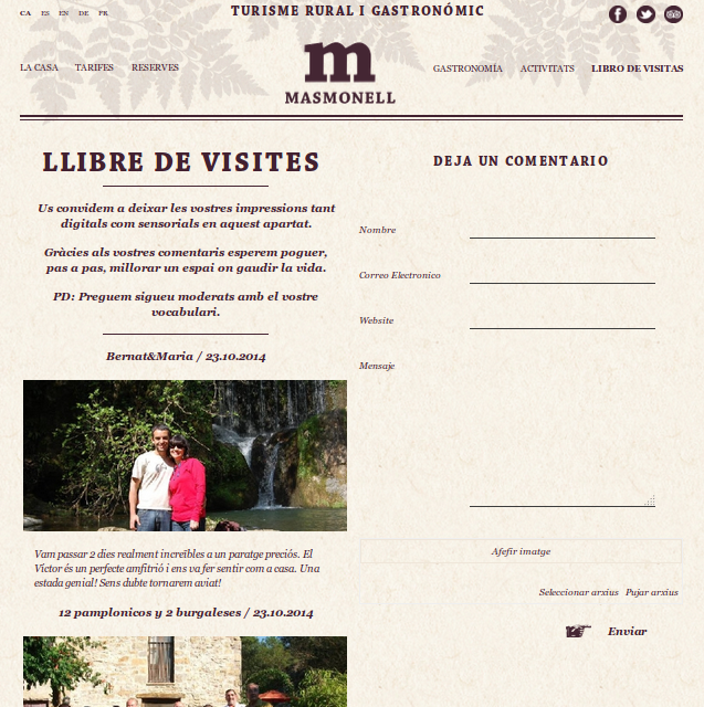 libro de visitas