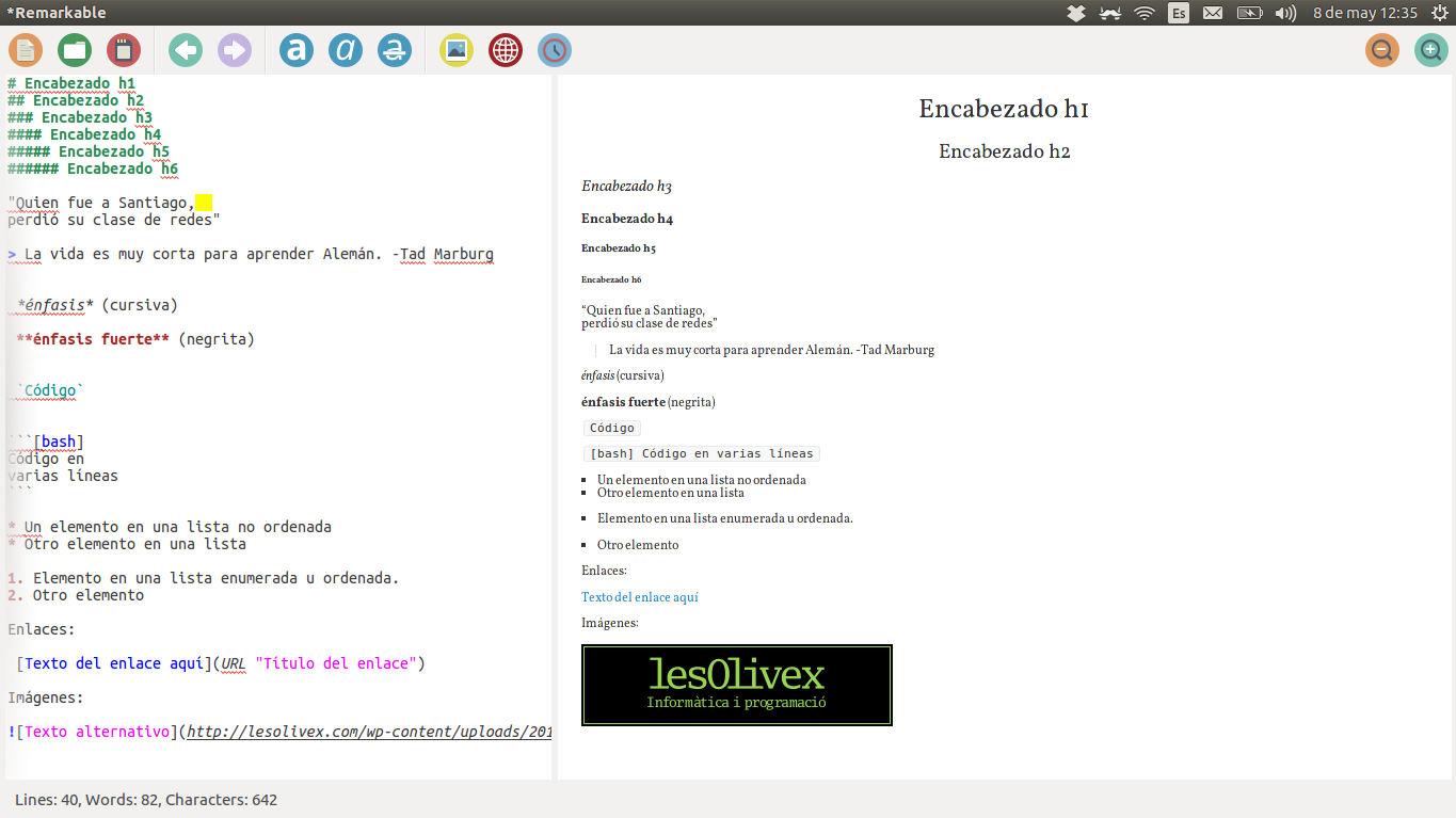 Herraminetas para MarkDown en debian/ubuntu